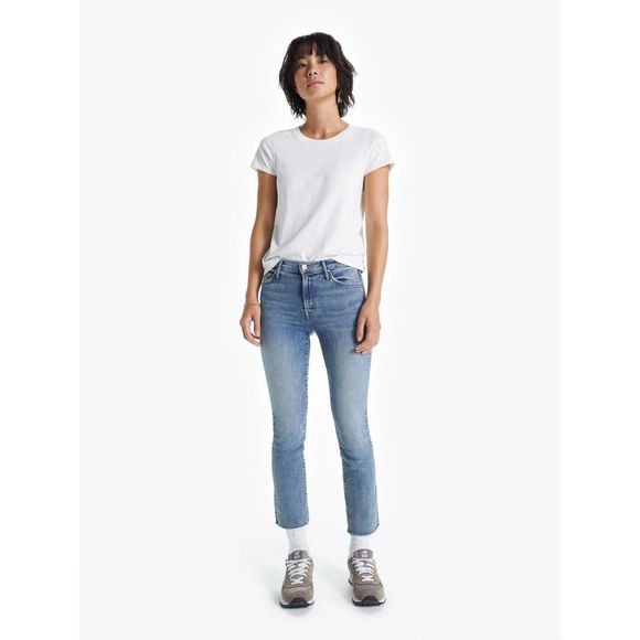 New Mother Denim - The Rascal Ankle Fray Jeans in Bonfire Lighting size 29